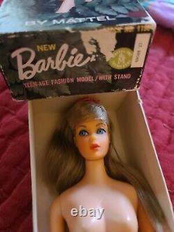 Vintage Barbie Doll Standard Lt. Brown Hair MIB #1190