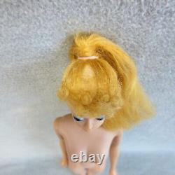 Vintage Barbie Doll TM Solid Straight Leg Body Poodle Bangs Repro Suit READ