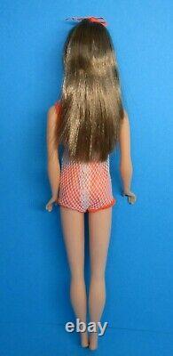 Vintage Barbie Doll TNT TWIST'N TURN GO GO CO CO Auburn Brown Hair Swimsuit