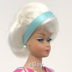 Vintage Barbie Fashion Queen White Platinum Wig American Girl Side Part OOAK