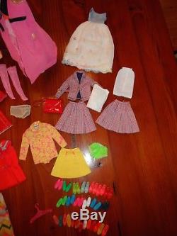 Vintage Barbie Francie Lot 3 Dolls Clothes Shoes 1200 Series Very Good Cond. Wow