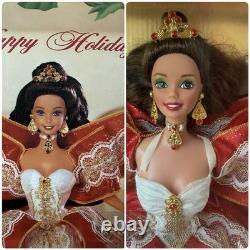 Vintage Barbie Happy Holidays 5 1994-1998 Bundle New Mattel Misprinted Errors