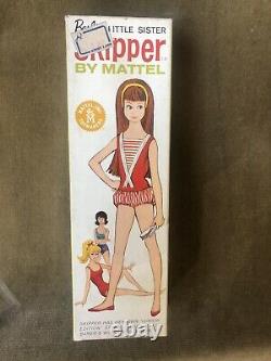 Vintage Barbie Japanese Exclusive Skipper Mint In Box With Rare Pedestal