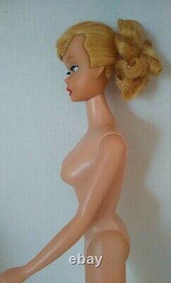 Vintage Barbie Lemon Blonde Swirl Ponytail Doll With Outfit