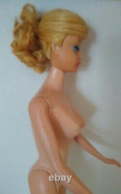 Vintage Barbie Lemon Blonde Swirl Ponytail Doll With Outfit