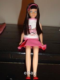 Vintage Barbie Little Sister Skipper Vhtf Dark Brunette Bend Leg Minty Outfit