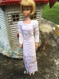 Vintage Barbie Lot Amer Girl Plat Bubble withBox Skipper withBox + FREE case, clothes