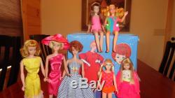 Vintage Barbie Lot Case Dolls Clothes Acces. Early 60's Excel. To Vgc Some Tlc