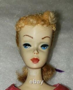 Vintage Barbie NUMBER 3 Blonde With Blue Eyeliner