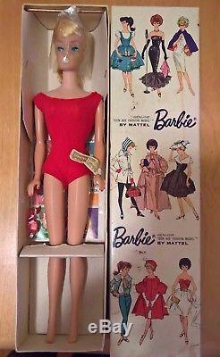 Vintage, Barbie, No 850, Platinum Ponytail Swirl, 1964, with Wrist tag, Matte