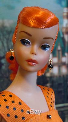 Vintage Barbie Orange Swirl Ponytail OOAK BY J. Lee