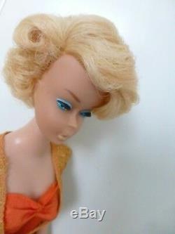 Vintage Barbie Pale Blond European Side Part Bubble Cut