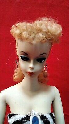 Vintage Barbie Ponytail #1 Blond, TM Box, original 1959 tm stand FREE SHIP