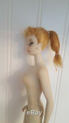 Vintage Barbie Ponytail #1 With Original Stand