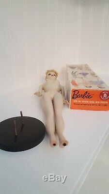 Vintage Barbie Ponytail #1 With Original Stand, T. M box