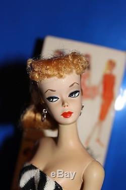 Vintage Barbie Ponytail # 2 Original No touch ups, Rare- Never Played With-Mint