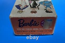 Vintage Barbie Ponytail 3 #850 Blonde Braid Doll w Original Box & Accessories