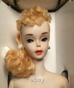 Vintage Barbie Ponytail # 3 Blonde With R Box, Stand & Accessories