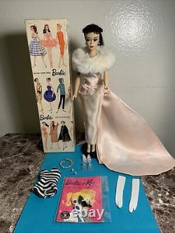 Vintage Barbie Ponytail # 3 Stunning! All Original, Stand, Box, Booklet, Clothes