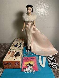Vintage Barbie Ponytail # 3 Stunning! All Original, Stand, Box, Booklet, Clothes