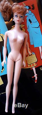 Vintage Barbie Ponytail Doll 1964 Red Hair Red Head Auburn Titian 850 Box