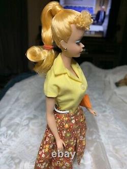 Vintage Barbie Ponytail Lemon Yellow Blonde