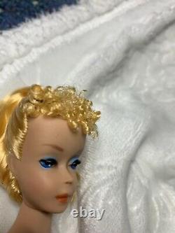 Vintage Barbie Ponytail Lemon Yellow Blonde