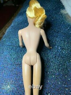 Vintage Barbie Ponytail Lemon Yellow Blonde