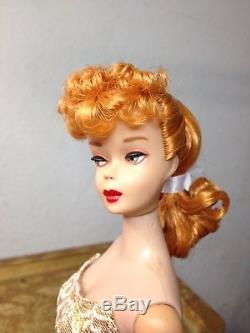 Vintage Barbie Ponytail OOAK FRENCH BEAUTY GREEN EYES COPPER HAIR