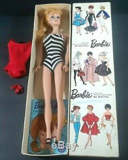 Vintage Barbie Ponytail Original no Retouches Ash Blonde with Box