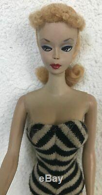Vintage Barbie Ponytail Rare 1959 Blonde #1 Doll-beautiful Condition