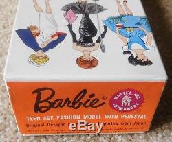 Vintage Barbie Rare DUTCH Bend Leg SIDEPART Bubblecut NRFB With Rare Dutch Box