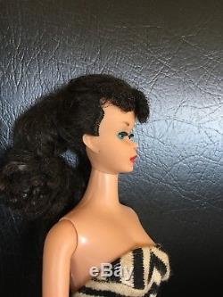 Vintage Barbie Raven Brunette Ponytail #5 A Real Beautiful Face