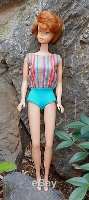 Vintage Barbie Redhead Titan Transitional American Girl Bubble cut BEND LEG