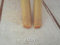 Vintage Barbie STUNNING #3 BRUNETTE PONYTAIL BARBIE BROWN EYELINER ORIG SWIMSUIT