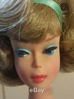 Vintage Barbie Silver Ash Blonde High Color Side Part American Girl Mint