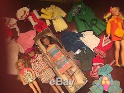 Vintage Barbie Skipper, sKooter, Tutti Dolls Clothes- Accessories Box 50+pieces