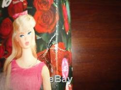 Vintage Barbie Standard #1190 Lt. Brown Hair Rose Box Nrfb Minty Cond. Rare Htf