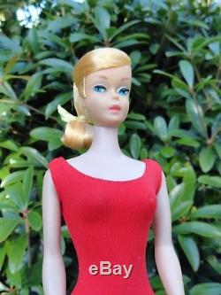 Vintage Barbie Swirl Ponytail Lemon Blonde Original Make Up