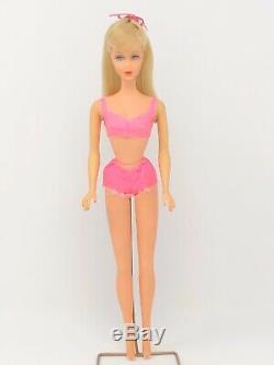Vintage Barbie TNT Mod Pale Blonde Pink Bikini Swimsuit OSS