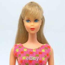Vintage Barbie TNT Summer Sand Ash Blonde Hair Pink Swimsuit OSS
