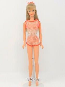 Vintage Barbie TNT Summer Sand Ash Blonde Hair Swimsuit OSS