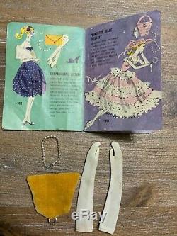 Vintage Barbie VHTF Rare GAY Parisienne #964 DRESS, White Fur #1 Shoes WOW