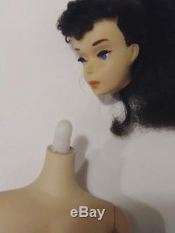 Vintage Barbie doll ponytail # 3 brunette brown eye shadow japan # 850