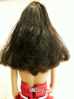 Vintage Barbie ponytail #2 brunette-TM stand, TM box 1959 Gorgeous thick hair