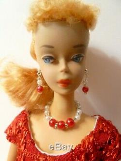Vintage Barbie ponytail #3 Blond Gorgeous THICK Hair withtop knot, all original