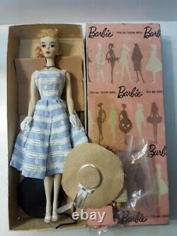 Vintage Barbie ponytail #3 blond pink silhouette box suburban shopper