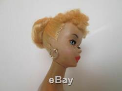 Vintage Barbie ponytail #3 blond resort set pink silhouette dressed TM box RARE