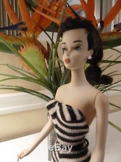 Vintage Barbie ponytail #3 brunette Lot with Case Happy New year