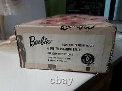 Vintage Barbie ponytail #3 brunette updo pink silhouette TM box plantation belle